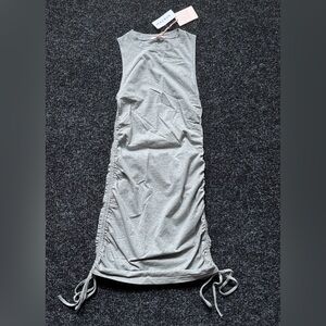 Grey lottie moss double cinched mini dress